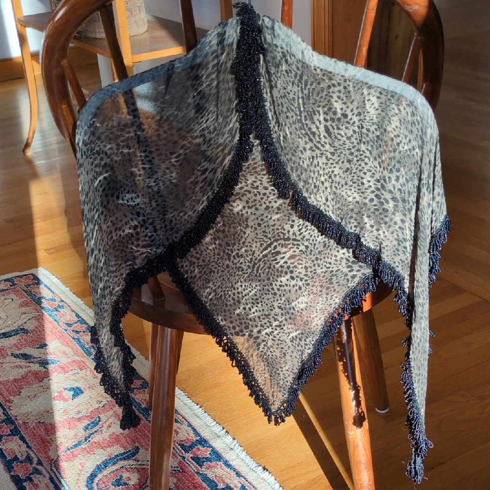 Beaded Fringe Hip Scarf